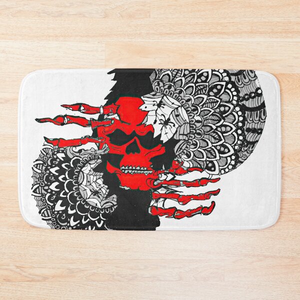 Item preview, Red Skull Ripping out of paper Drawing. Spooky 2d Illustraion. Printable designed and sold by abinashm12.