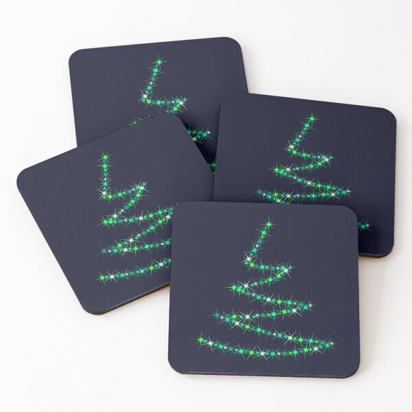 Item preview, Christmas tree. Pattern of bright sparkling magical neon multi-colored particles, sparks and stars shining with special light. designed and sold by NataliaVVV.