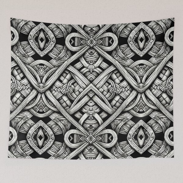 Item preview, Celtic knot - black and white - line art 227 b designed and sold by pASob-dESIGN.