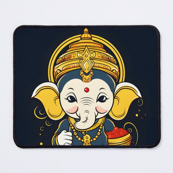 Item preview, Cute ganesha on dark background. designed and sold by Fairytale-11.