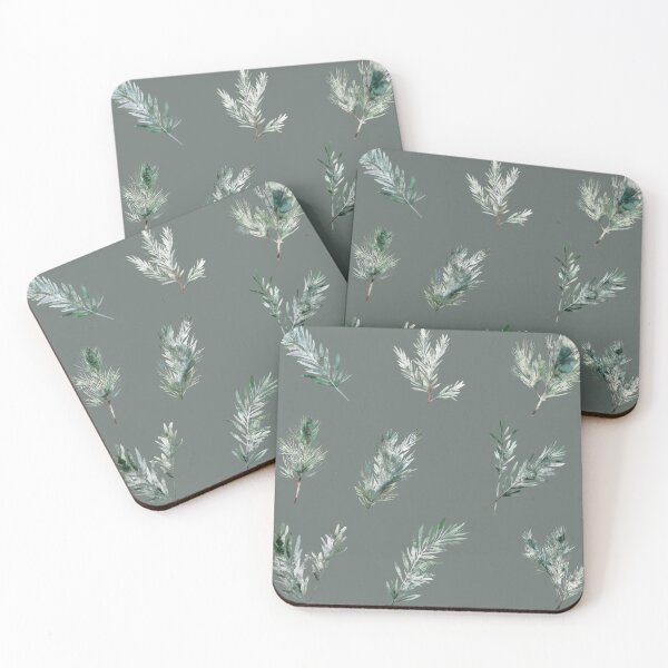 Item preview, Pine Perfection: 9 Watercolor Twig Stickers designed and sold by EmeraldeaDesign.