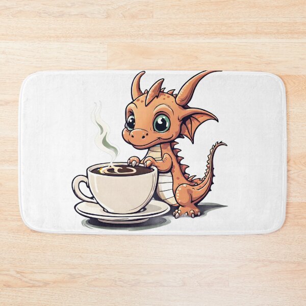 Item preview, Coffee Drinking Baby Dragon designed and sold by VisualMotivator.