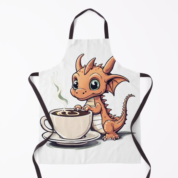Item preview, Coffee Drinking Baby Dragon designed and sold by VisualMotivator.
