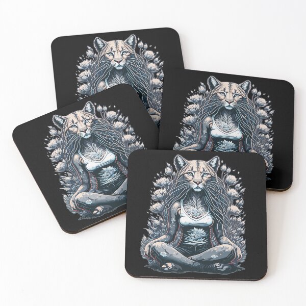 Item preview, Yoga, Relax, Meditation, Vibrations, Сougar designed and sold by volkova2023.