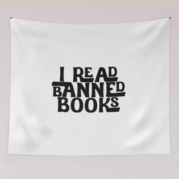 Item preview, I Read Banned Books - Black Font designed and sold by SorryFrog.