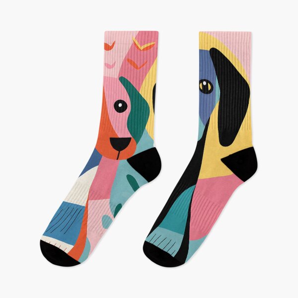 Item preview, Dog Matisse style abstract art pastel colour. designed and sold by Fairytale-11.
