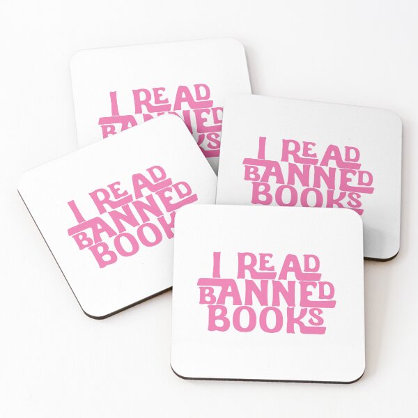 Item preview, I Read Banned Books - Hot Pink Font designed and sold by SorryFrog.