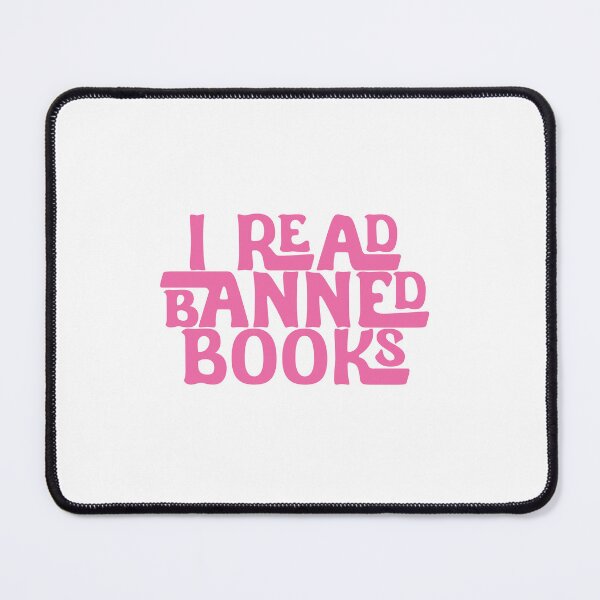 Item preview, I Read Banned Books - Hot Pink Font designed and sold by SorryFrog.
