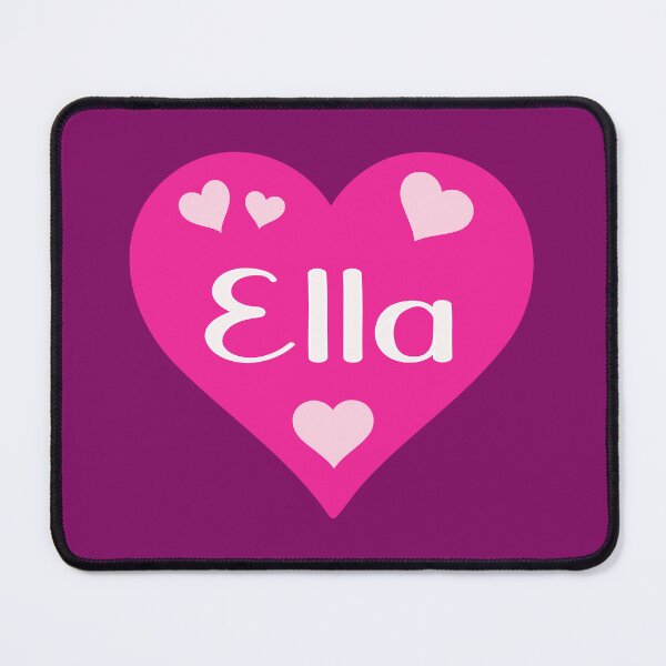 Item preview, Ella Name Pink Heart  designed and sold by Jeallan Designs.