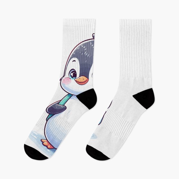 Item preview, Cute penguin with school bag designed and sold by LongIslandDesgn.