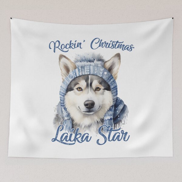 Item preview, Yukatian Laika Christmas Jumper designed and sold by TimmerTammer.
