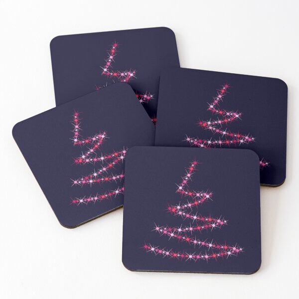 Item preview, Christmas tree. Pattern of bright sparkling magical neon multi-colored particles, sparks and stars shining with special light. designed and sold by NataliaVVV.