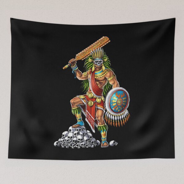 Item preview, Aztec Skull Warrior designed and sold by underheaven.