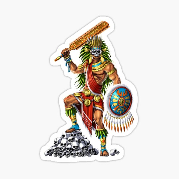 Item preview, Aztec Skull Warrior designed and sold by underheaven.
