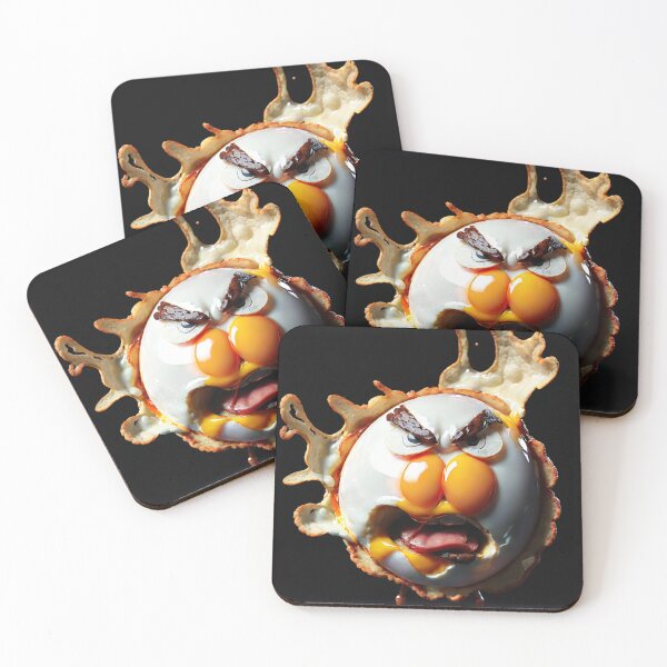 Item preview, Angry Food Series - Angry Fried Egg - Funny Mad Angry Food  designed and sold by Butler in the Home.