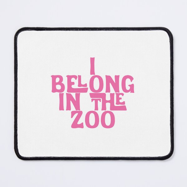 Item preview, I Belong In The Zoo - Hot Pink Font designed and sold by SorryFrog.