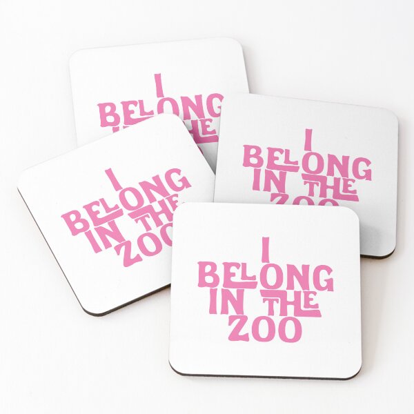 Item preview, I Belong In The Zoo - Hot Pink Font designed and sold by SorryFrog.