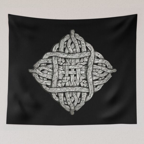 Item preview, Celtic knot - black and white - line art 76171 diag designed and sold by pASob-dESIGN.