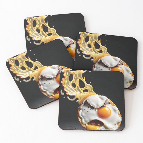 Item preview, Angry Food Series - Angry Fried Egg - Funny Mad Angry Food  designed and sold by Butler in the Home.