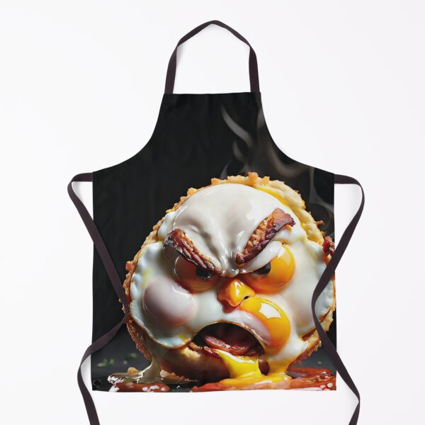 Item preview, Angry Food Series - Angry Fried Egg - Funny Mad Angry Food  designed and sold by Butler in the Home.