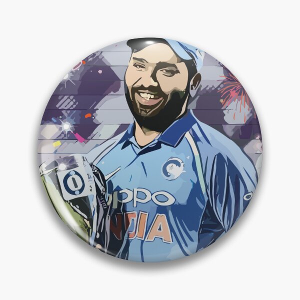 Item preview, Rohit Sharma holding Cricket World Cup designed and sold by Crick-India.