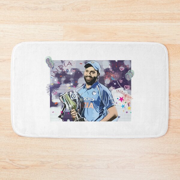 Item preview, Rohit Sharma holding Cricket World Cup designed and sold by Crick-India.