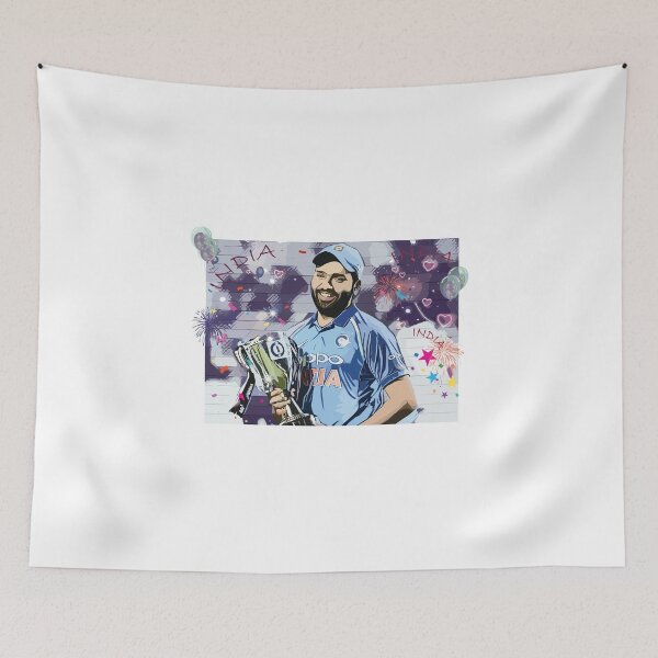 Item preview, Rohit Sharma holding Cricket World Cup designed and sold by Crick-India.