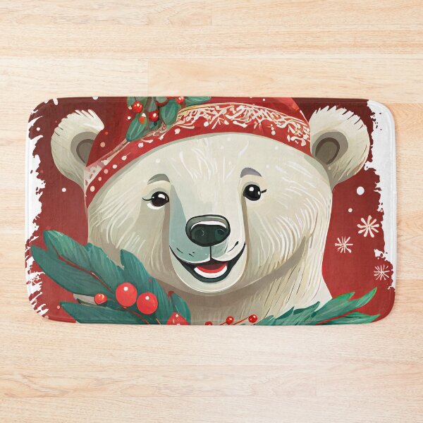 Item preview, Xmas Cute Polar Bear designed and sold by Parag's Travel Shop.