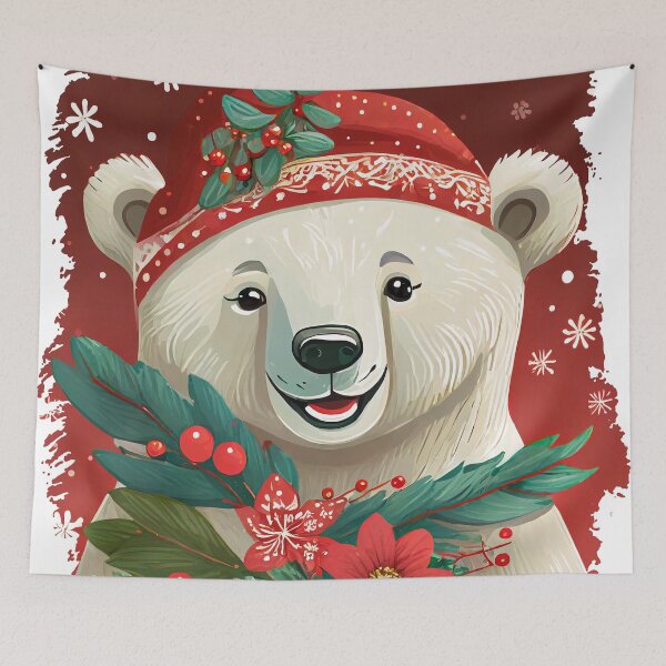 Item preview, Xmas Cute Polar Bear designed and sold by Parag's Travel Shop.