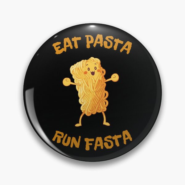 Item preview, Eat Pasta Run Fasta happy piece of spaghetti designed and sold by Remek-Design.