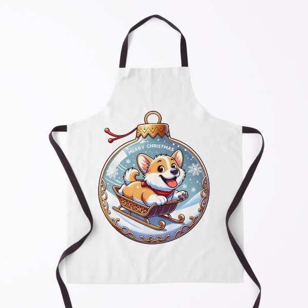 Item preview, Corgi Sleigh Ride in a Bauble designed and sold by EpicPaws.