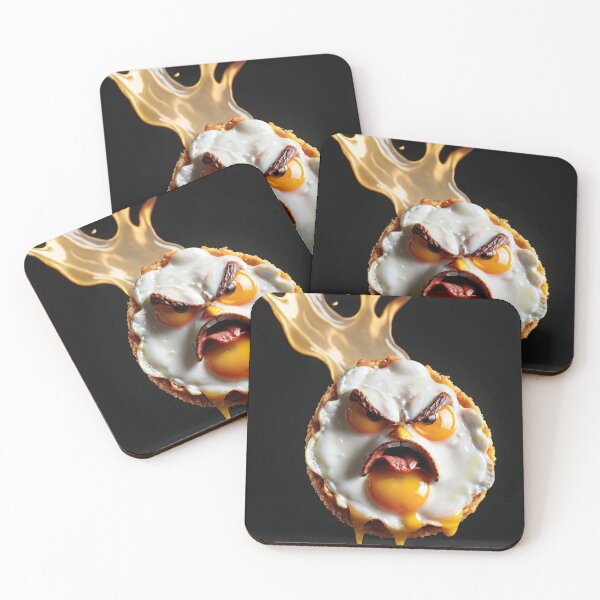 Item preview, Angry Food Series - Angry Fried Egg - Funny Mad Angry Food  designed and sold by Butler in the Home.
