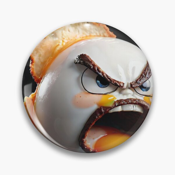 Item preview, Angry Food Series - Angry Fried Egg - Funny Mad Angry Food  designed and sold by Butler in the Home.