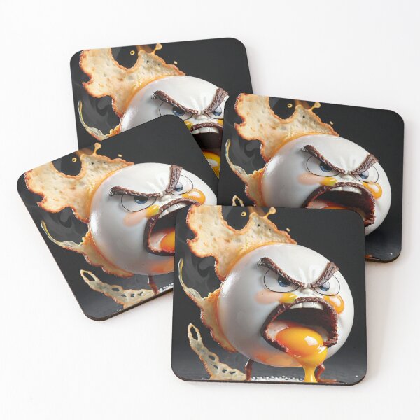 Item preview, Angry Food Series - Angry Fried Egg - Funny Mad Angry Food  designed and sold by Butler in the Home.