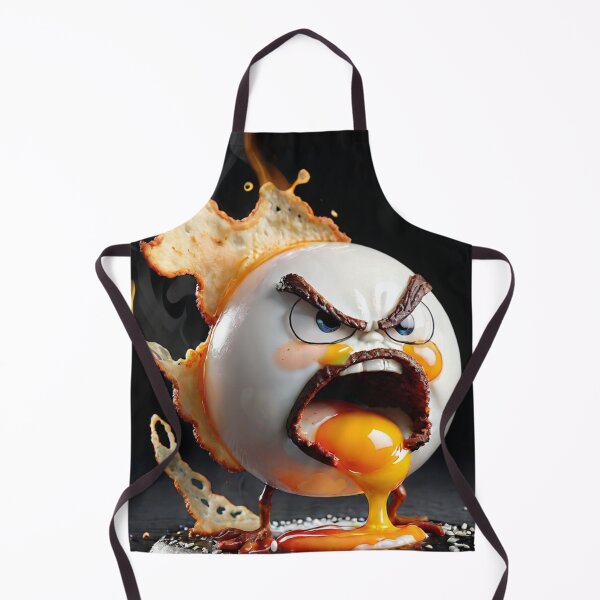 Item preview, Angry Food Series - Angry Fried Egg - Funny Mad Angry Food  designed and sold by Butler in the Home.