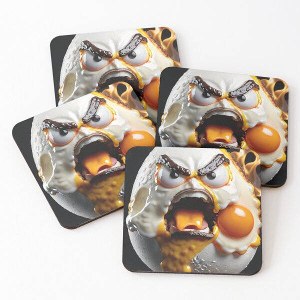 Item preview, Angry Food Series - Angry Fried Egg - Funny Mad Angry Food  designed and sold by Butler in the Home.