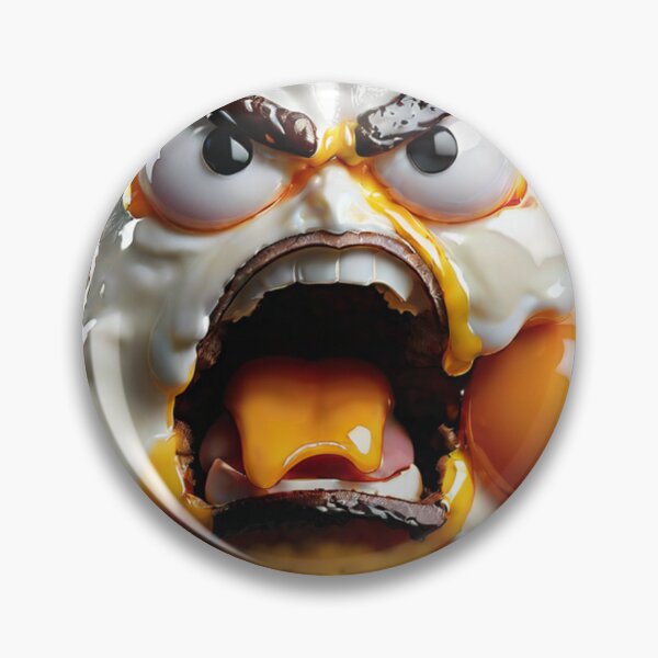 Item preview, Angry Food Series - Angry Fried Egg - Funny Mad Angry Food  designed and sold by Butler in the Home.