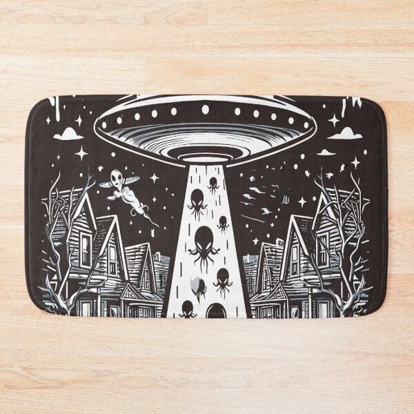 Item preview, Alien Invasion Spooky Halloween Sci-fi  designed and sold by KitonicTees.