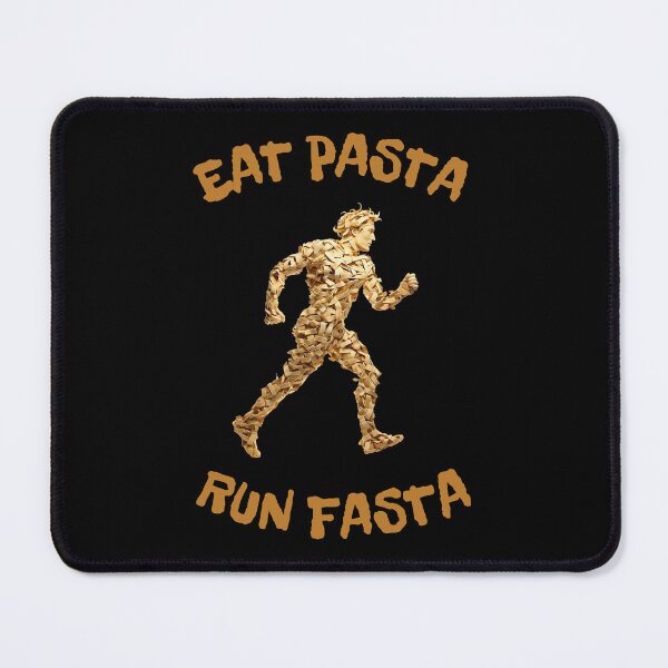 Item preview, Eat Pasta Run Fasta running man made from pasta designed and sold by Remek-Design.