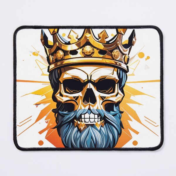 Item preview, skull in crown with beard designed and sold by wplamkung.