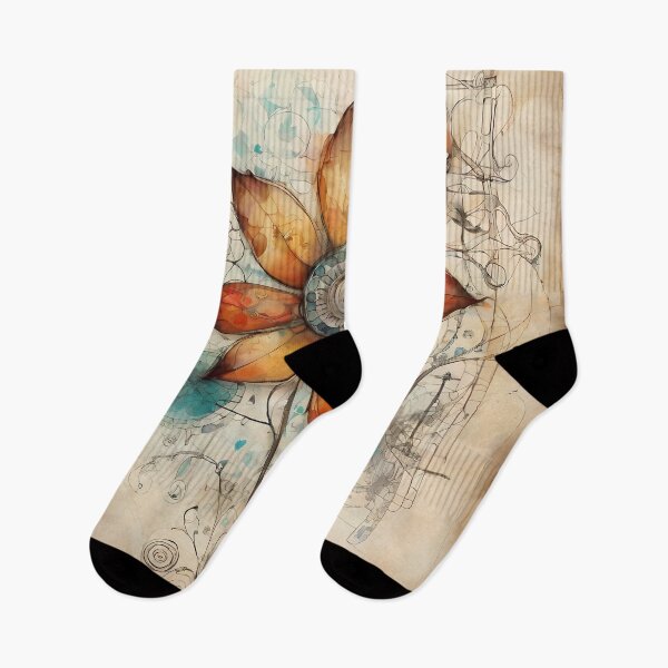 Item preview, Sketches on Paper, Art on Screen: The Transformation of Flowers in Digital Art designed and sold by Artedig.