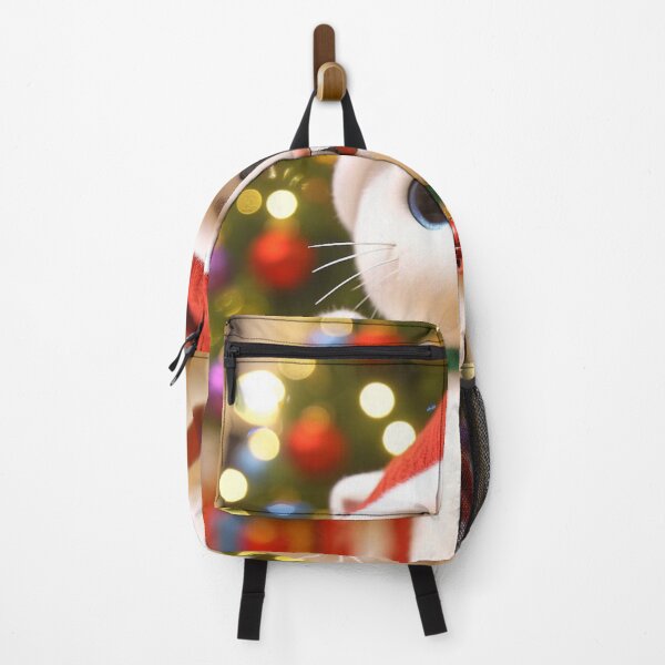Item preview, white cat with cristmas designed and sold by ShironekoStudio.