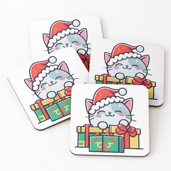 Item preview, Lovely Cute Kitty with Christmas gifts designed and sold by Arun Fernando.