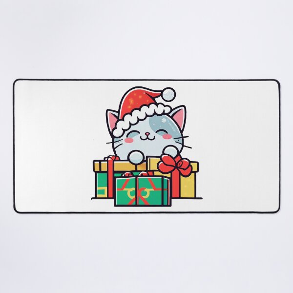 Item preview, Lovely Cute Kitty with Christmas gifts designed and sold by Arun Fernando.