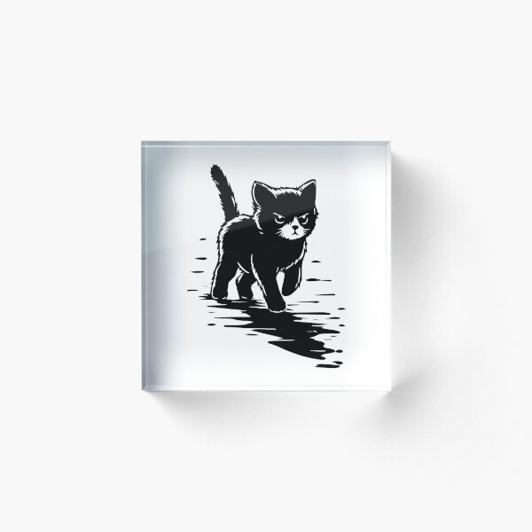Item preview, gato negro callejero designed and sold by SiMinDesigns.