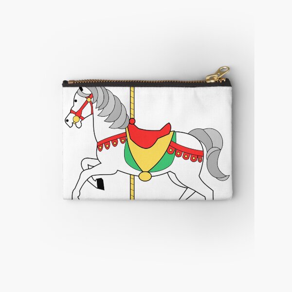 Item preview, White horse carousel designed and sold by ZnDigitalPrints.