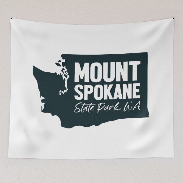 Item preview, Mount Spokane State Park Washington Map designed and sold by bivenart.