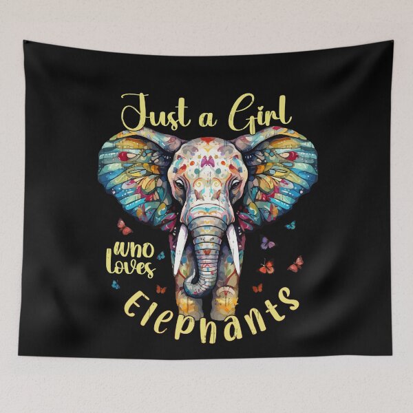 Item preview, Just a girl who loves Elephants designed and sold by PrettyPittie Shop.