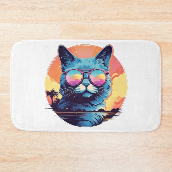Item preview, Vaporwave Aviator Cat designed and sold by Dannypryce.