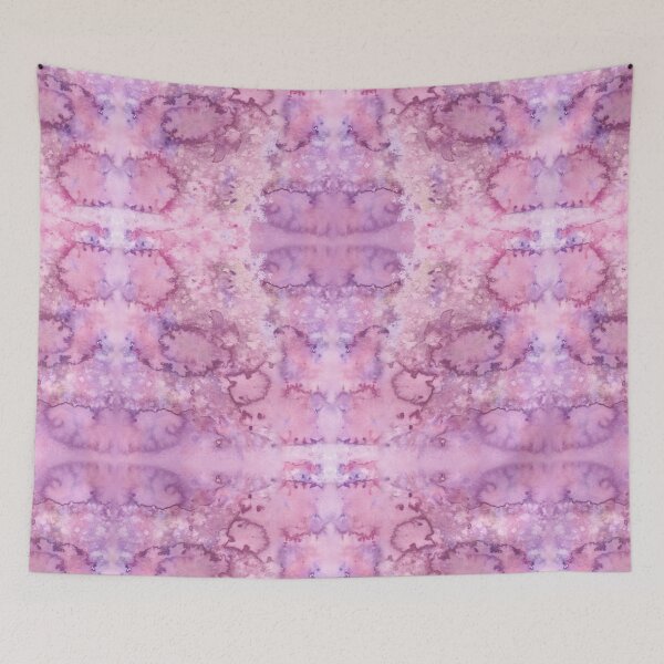 Item preview, Shades of Purple Liquid Paint - Watercolor Rain Painting Mirror Pattern designed and sold by GenAumonier.